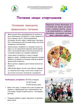 Питание юных спортсменов