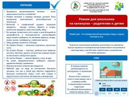 Режим дня школьника